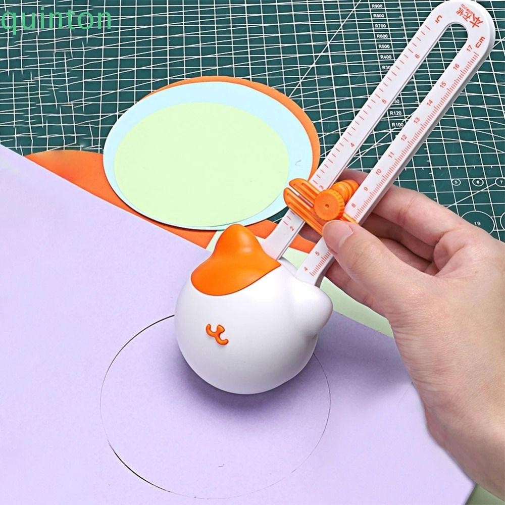 QUINTON Circular Paper Cutter, Paper Card Photo Cute Kitty 360° Rotary ...