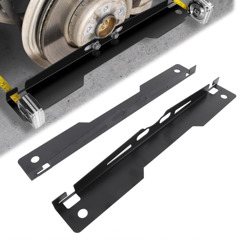 2-Piece Wheel Alignment Tool Plate – Heavy Duty Stainless Steel For Cars & SUVs | Measure Toe Angle At Home For Better Stability & Tire Life