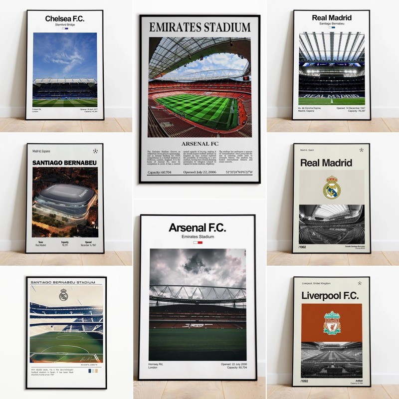 Real Madrid Santiago Bernabéu Stadium Poster - 18x10 Inch High Quality Print For Wall Decor - View #7