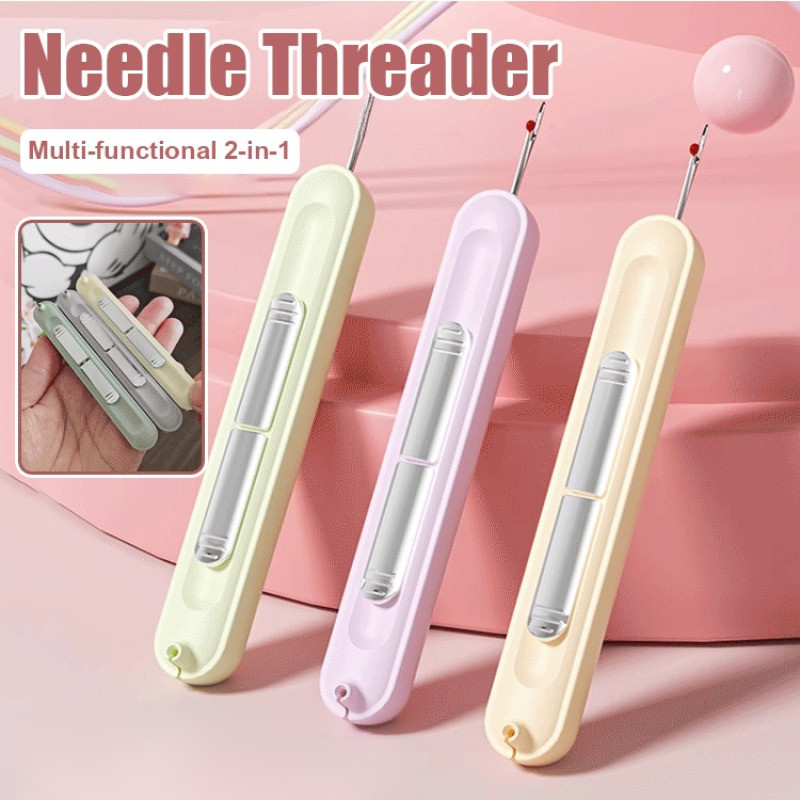 Upgraded 2-in-1 Automatic Needle Threader & Seam Ripper Tool ...