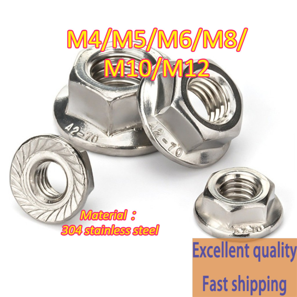 （JSK-1）304 Stainless Steel Reverse Thread Flange Nut Hexagon nut Anti ...