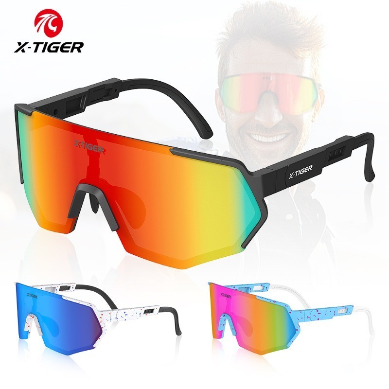 X-TIGER Sport Cycling Glasses Road Polarized Sunglasses Bicycle Eyewear ...