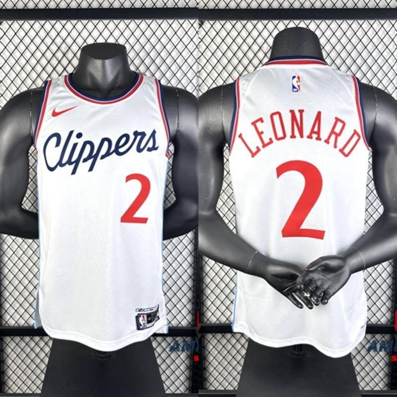 kawhi leonard white clippers jersey