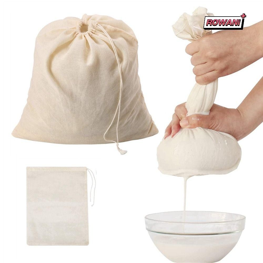 ROWAN1 Filter Strainers Bag, Portable Straining Cheese Cloth, Tea