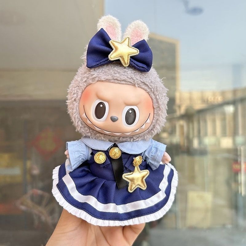 Bubble labubu labubu Doll Mystery Box Police Officer Rabbit Pendant ...