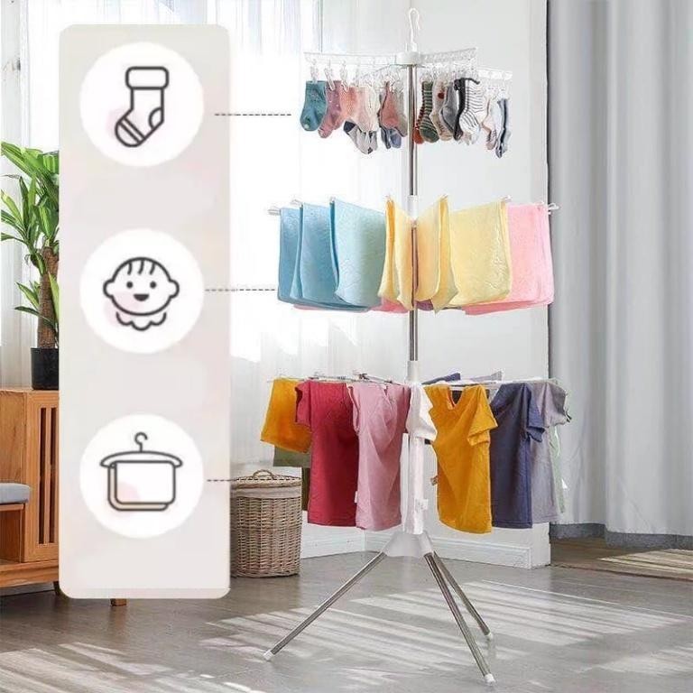 360 Multiple Hanger Sampayan Wet Clothes | Shopee Philippines