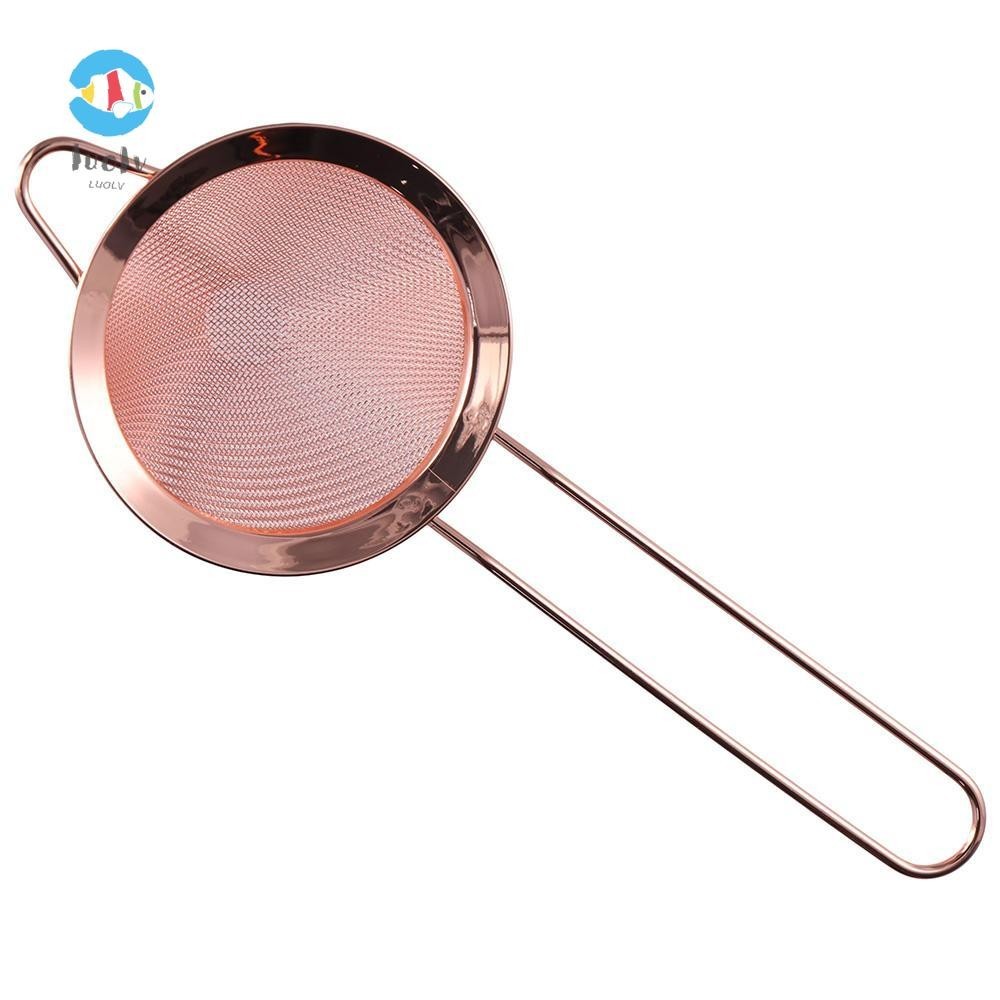 Luoluvo Cocktail Strainer Stainless Steel Cone Shaped Bar Strainer Hot Rose Gold Cone Strainer 1453