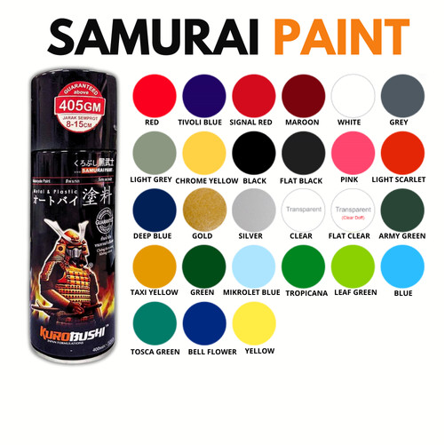 SAMURAI PAINT - STANDARD COLORS & PRIMER / SAMURAI SPRAY PAINT | Shopee ...