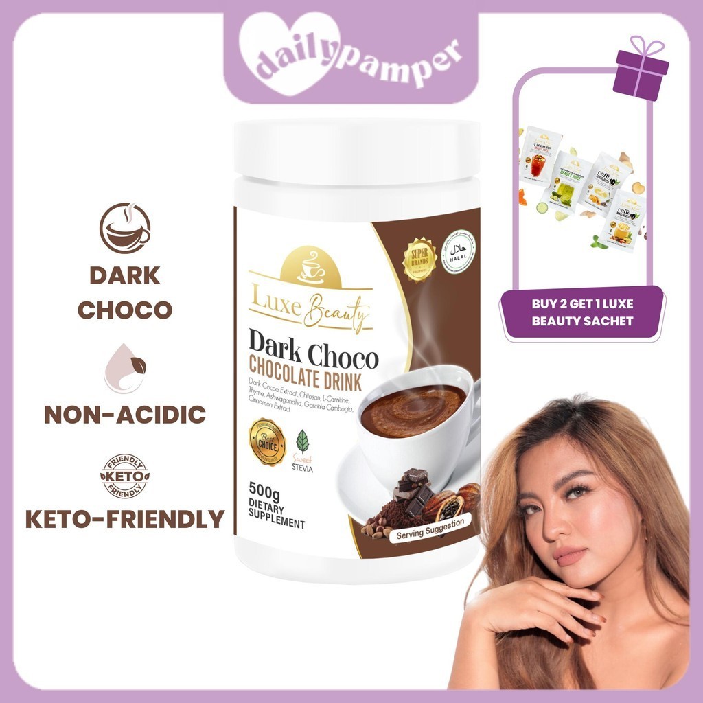 Luxe Beauty Supplement Half Kilo Dark Choco Chocolate Drink by Anna ...