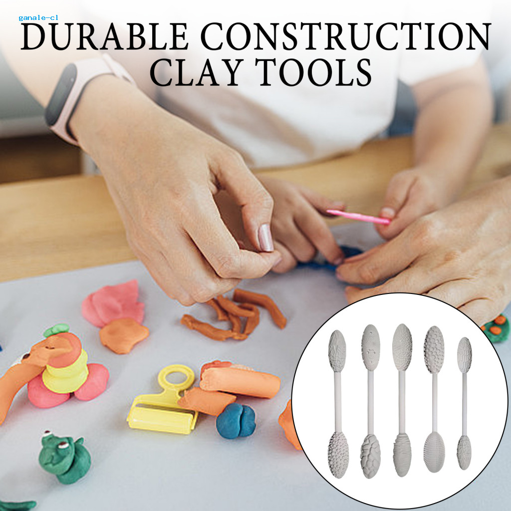 Clay Texture Tools Set Clay Sculpting Tool Kit 5/10pcs Diy Oval Pattern ...