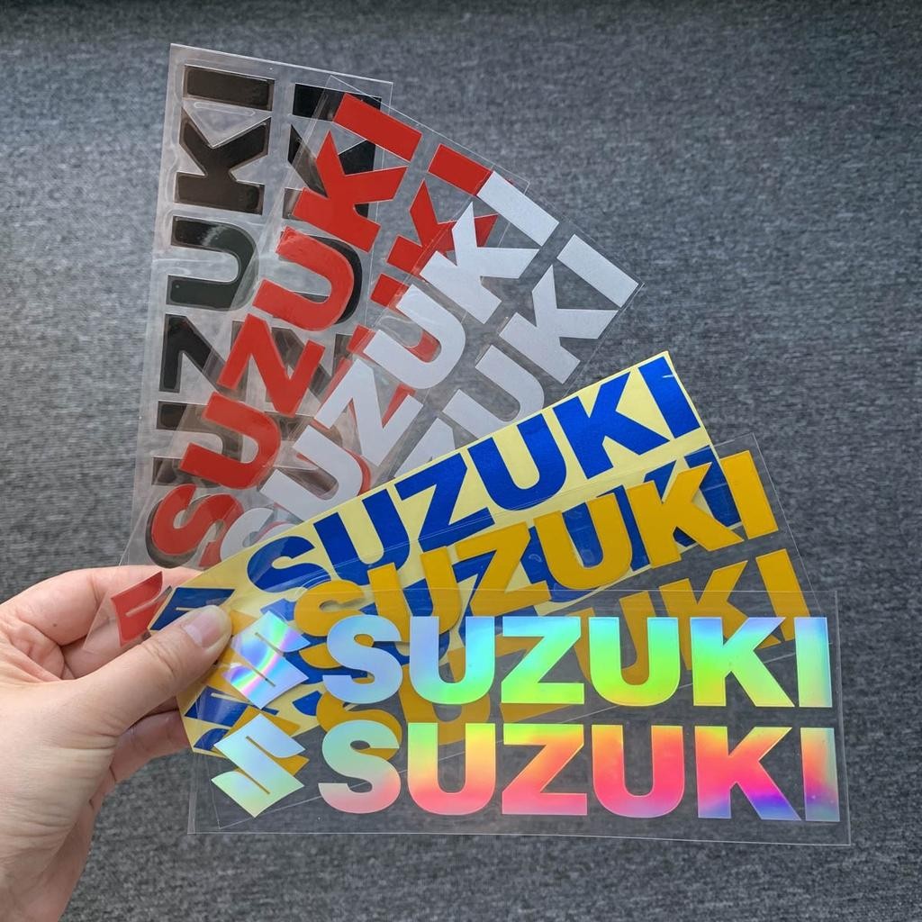Suzuki Reflective Sticker Motorcycle Windshield Decoration Logo Decal ...
