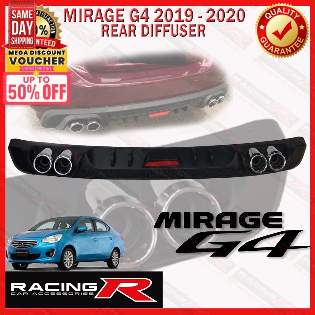 Mirage G4 2019 to 2020 OEM Rear Bumper Diffuser | Shopee Philippines