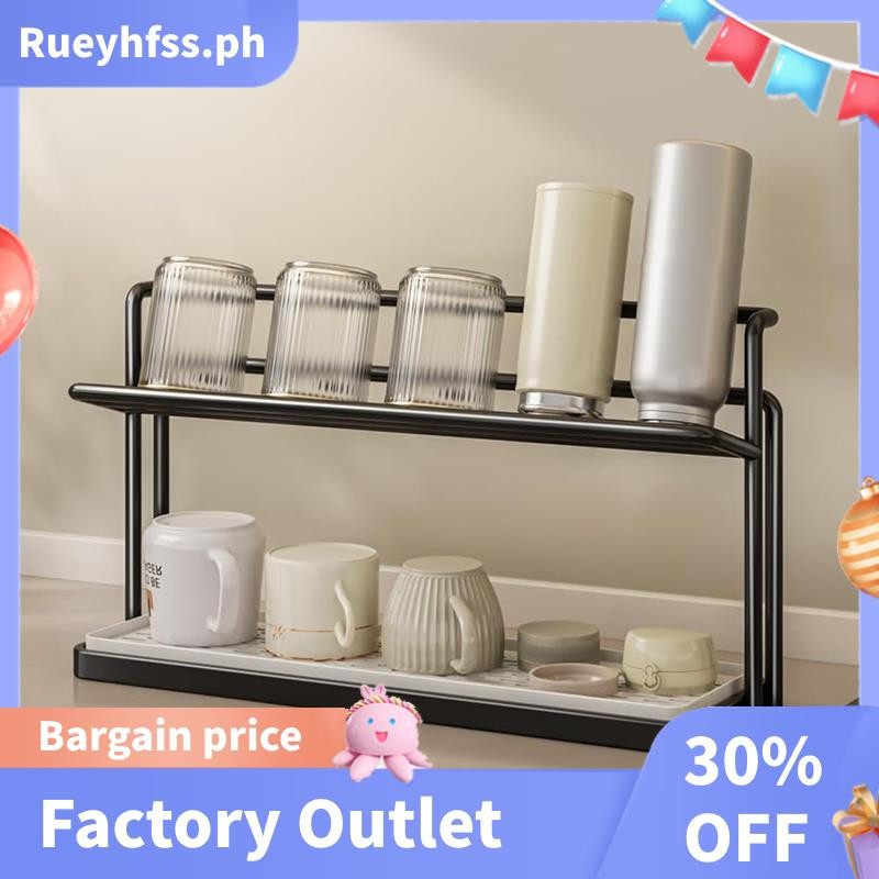 Excellent Bottle Drying Rack Cup Storage Rack with Drainage Tray ...