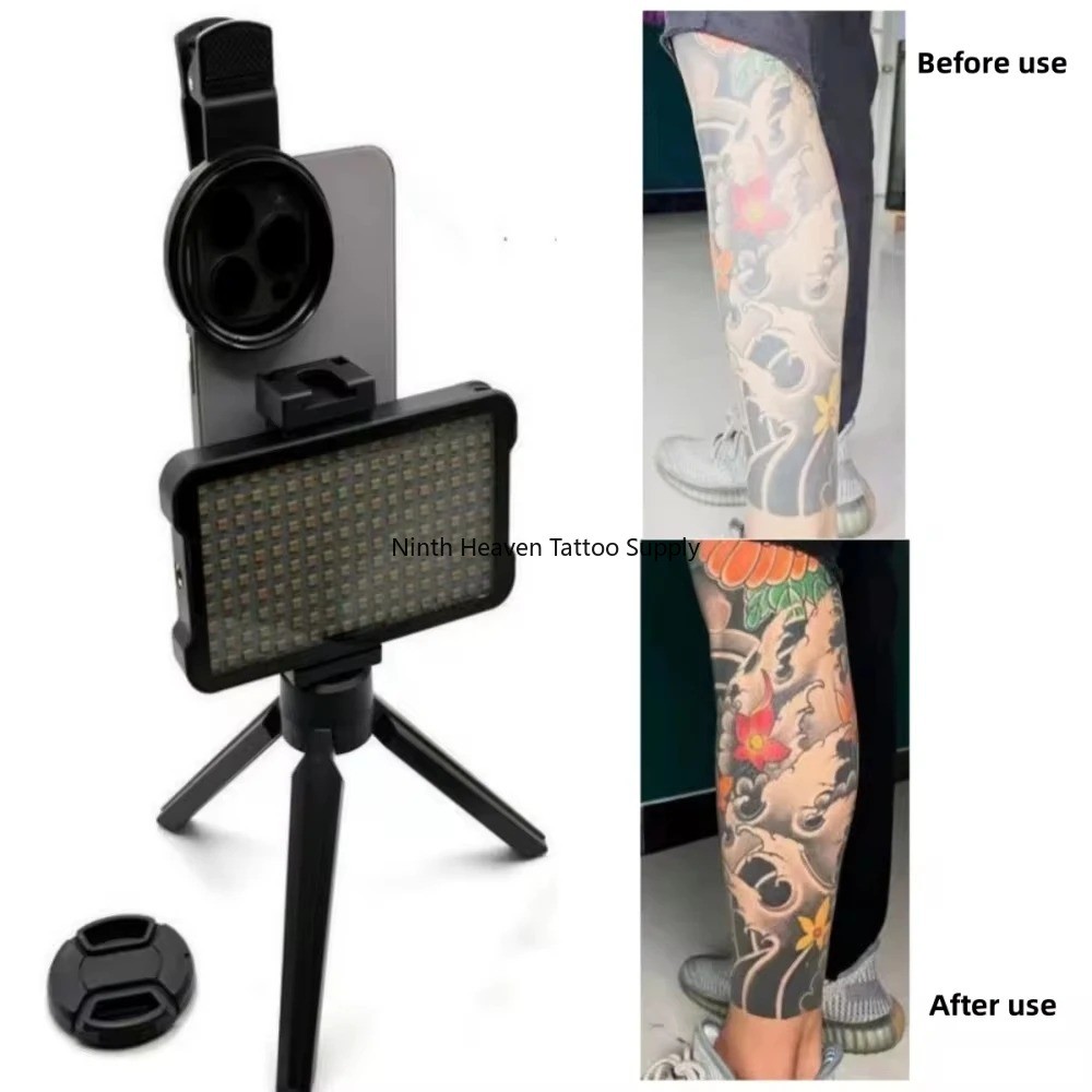 LED Tattoo Photography Light With 52mm Cpl Reduce Reflected Light For Cellphone Lens Compatible - View #5
