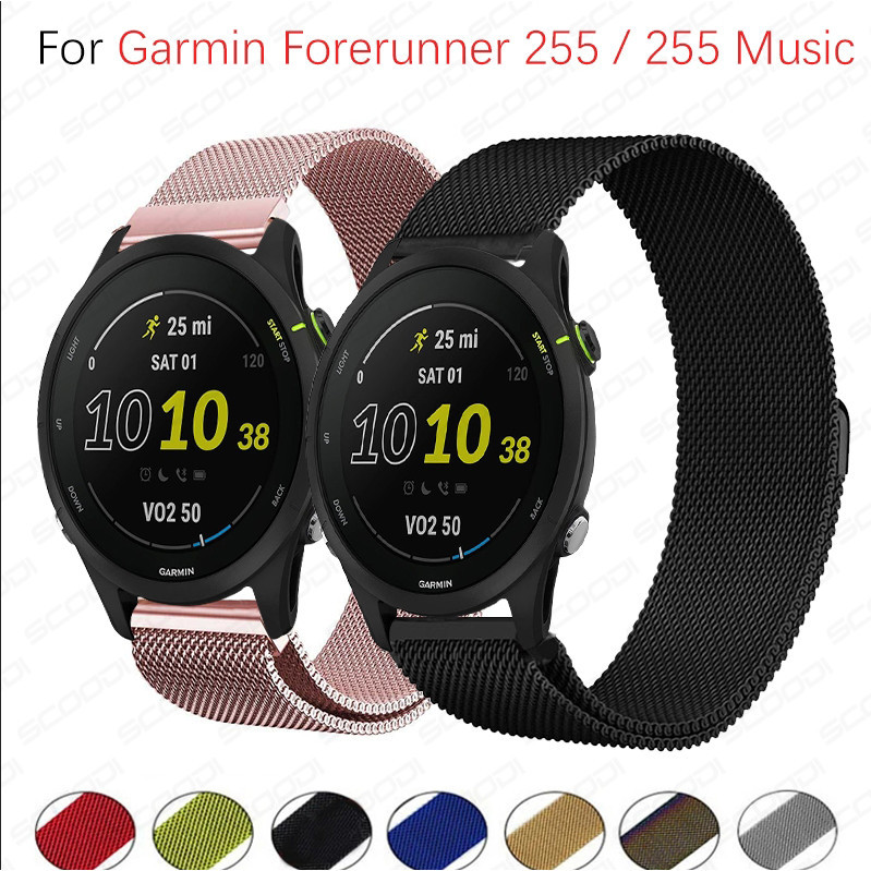 Milanese Stainless steel watch band For Garmin Forerunner 965 955 265 255  Smart Watch strap