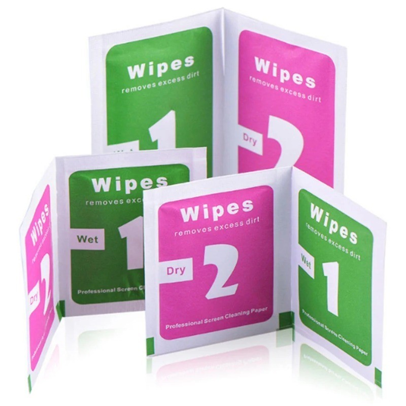 Clean Cloth Alcohol prep pads Dust Removal sticker For Phone Tablet ...