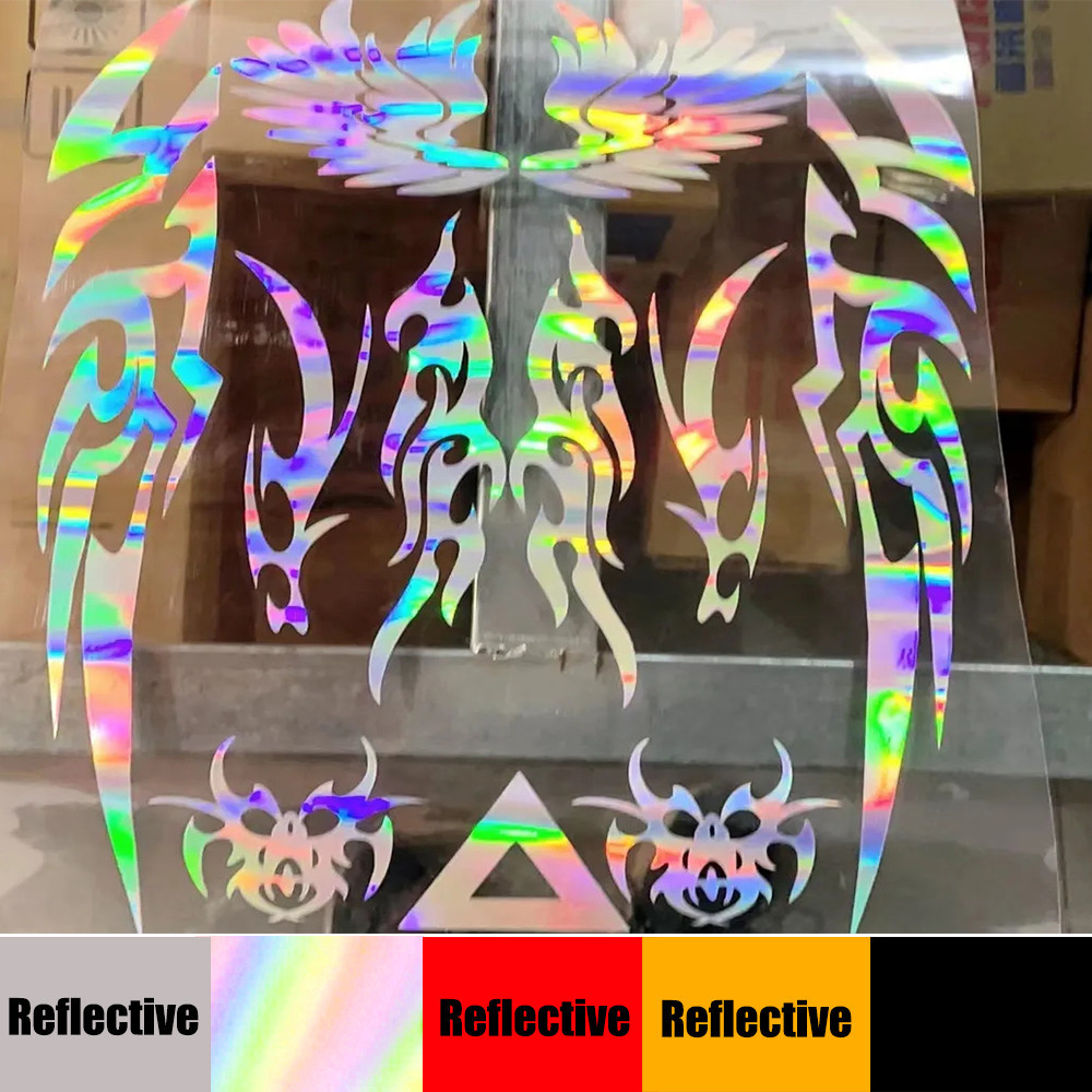 Unique Five-Color Car Stickers Reflective Waterproof Stickers Wings ...