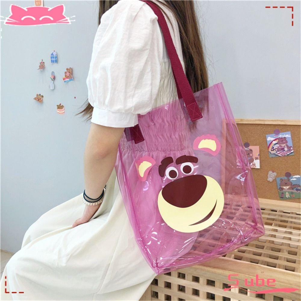 SUBE Female Messenger Bags, Large Capacity PVC PVC Transparent Shoulder ...