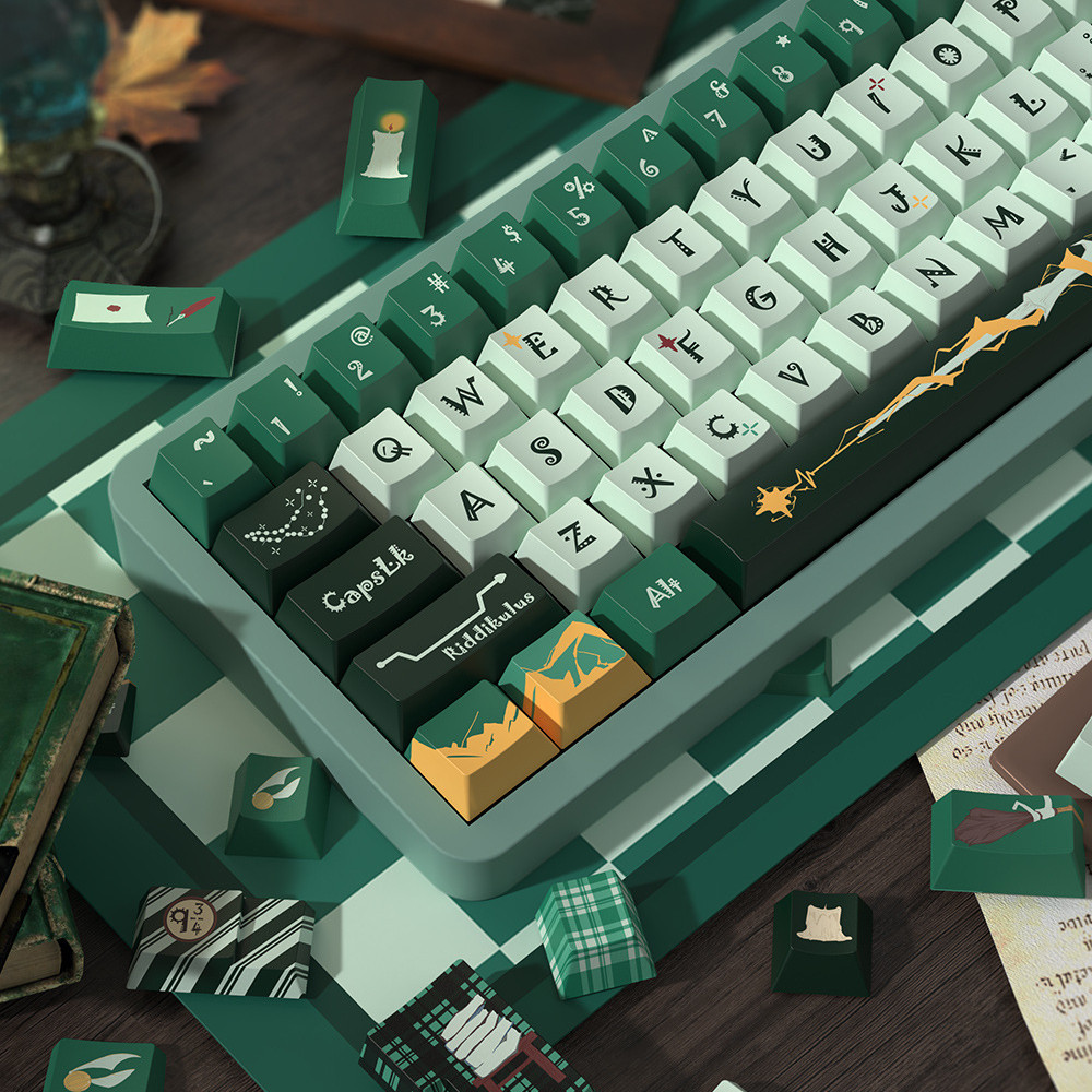 Slytherin Keycaps Original Cherry Profile PBT 138/158 Keys Keycap Five ...