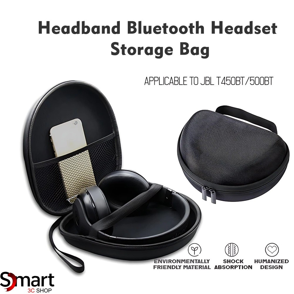Universal Headphone Carrying Case PU Storage Bag Headset Protective ...