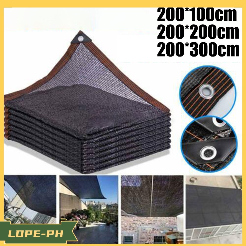 [LDPE] 90% Sun Shade Cloth Shadecloth Sail Roll Mesh Outdoor Black ...