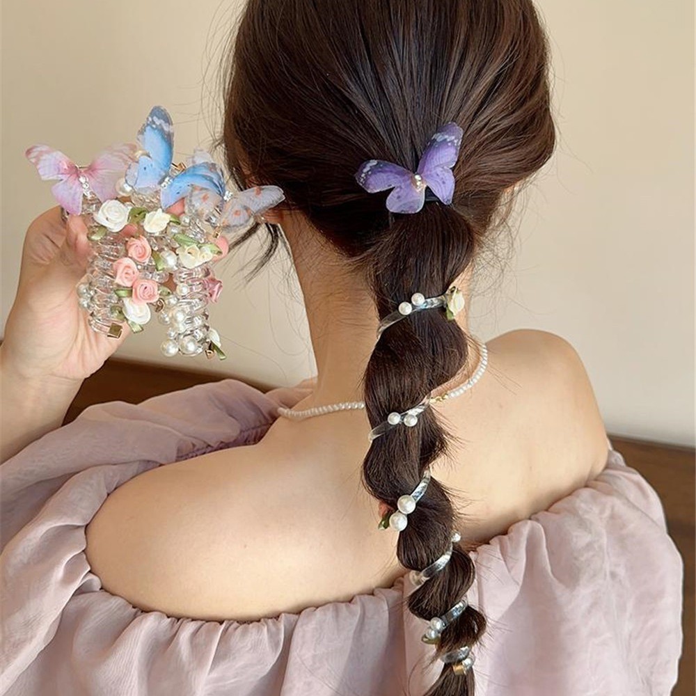 Sweet Bow Bubble Braid Hair Braiding Artifact 2025 New Phone Line Hair ...