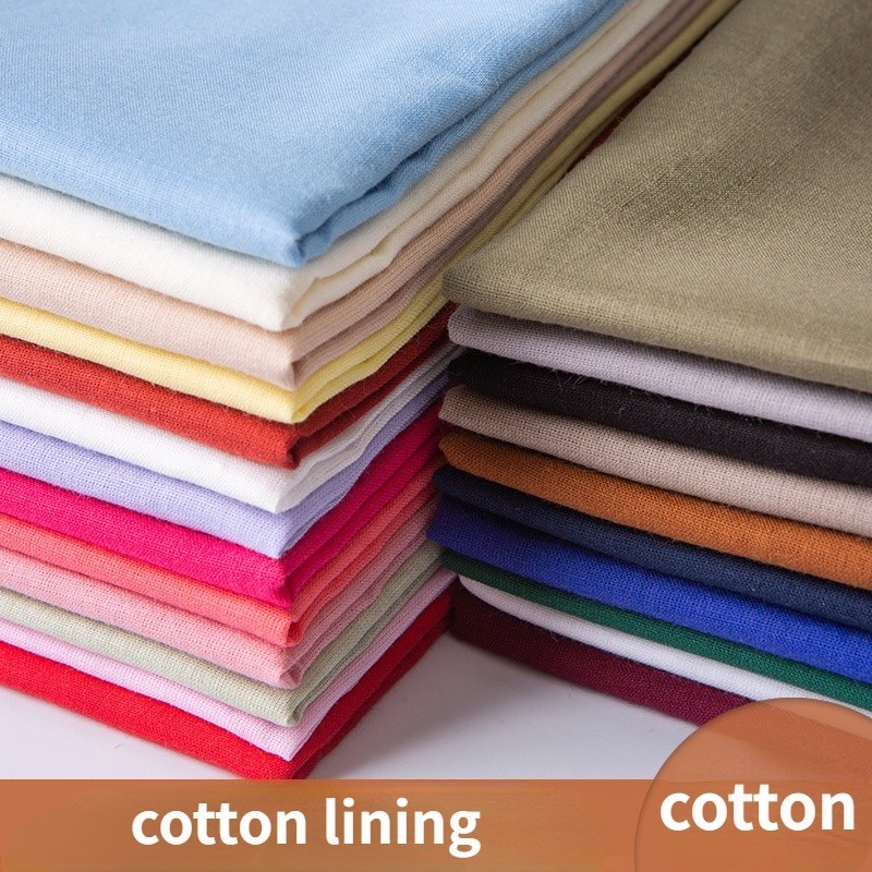 Cotton Solid Color Mesh / Chiffon Garment Lining Fabric | Shopee ...