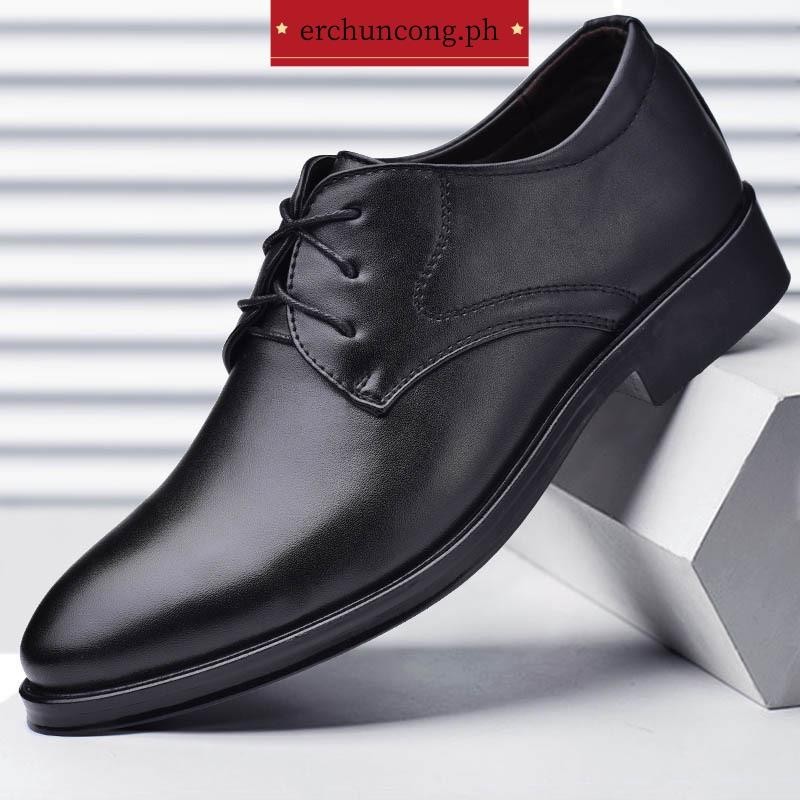 Men big size leather shoes brand handmade leisure business formal dress ...