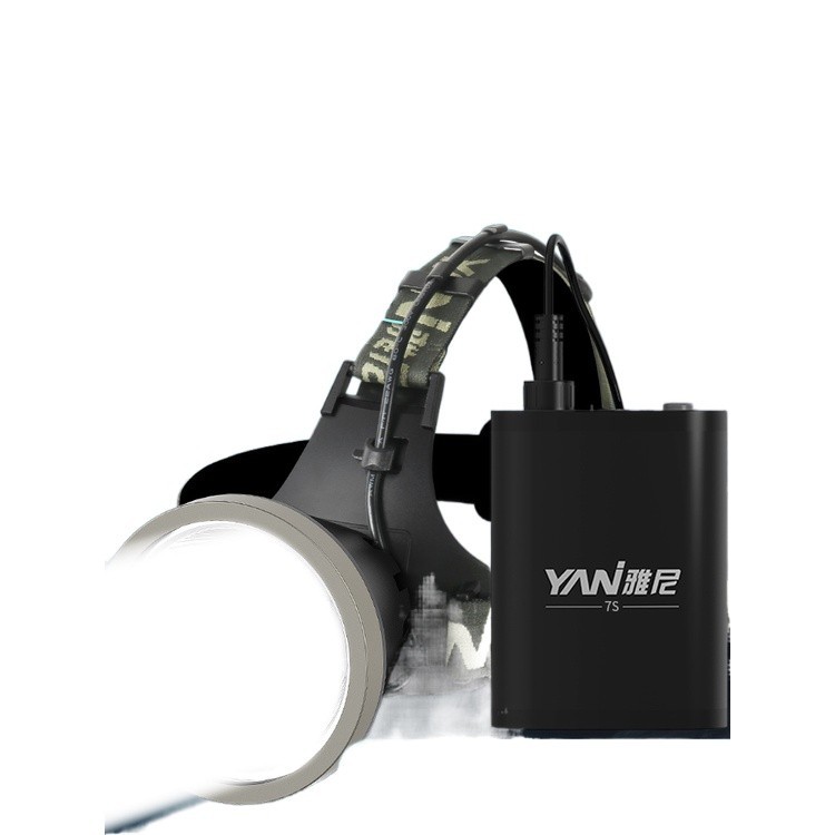 ☁ Yani split headlight strong light rechargeable ultra-bright head ...