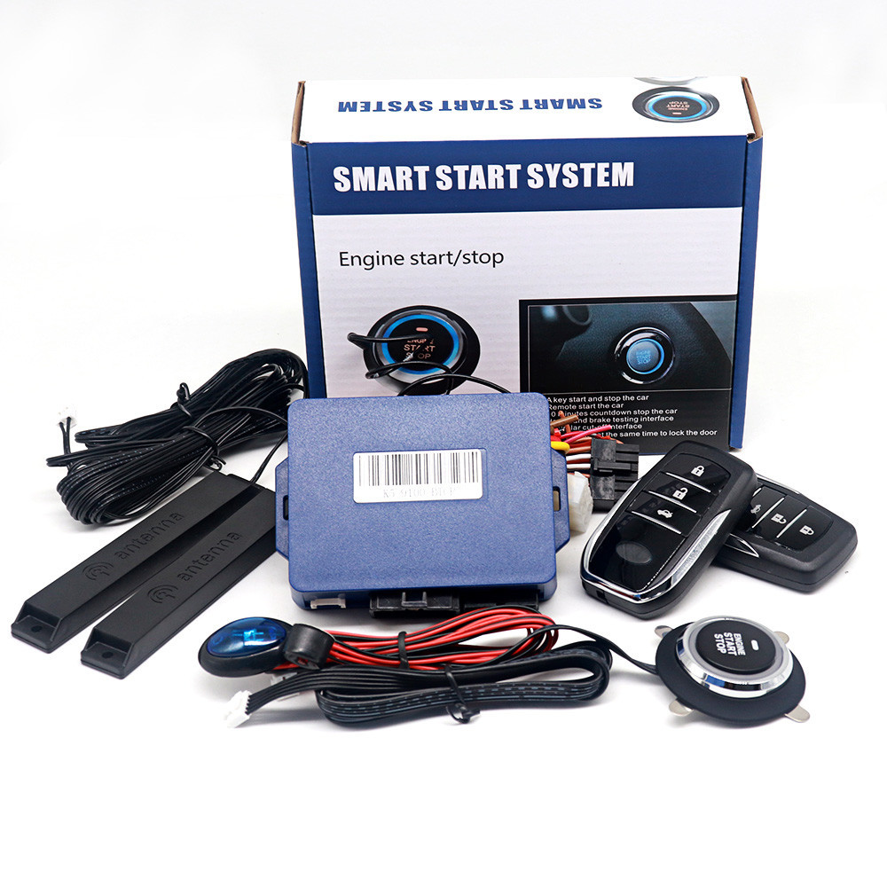 Universal Car Alarm Autostart Push One Button Start Stop System Remote