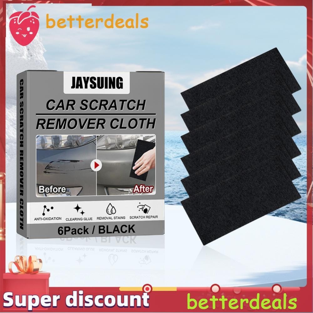 [Betterdeals.ph] 6Pcs Car Scratches Nano Cloth Scratch Remover Car
