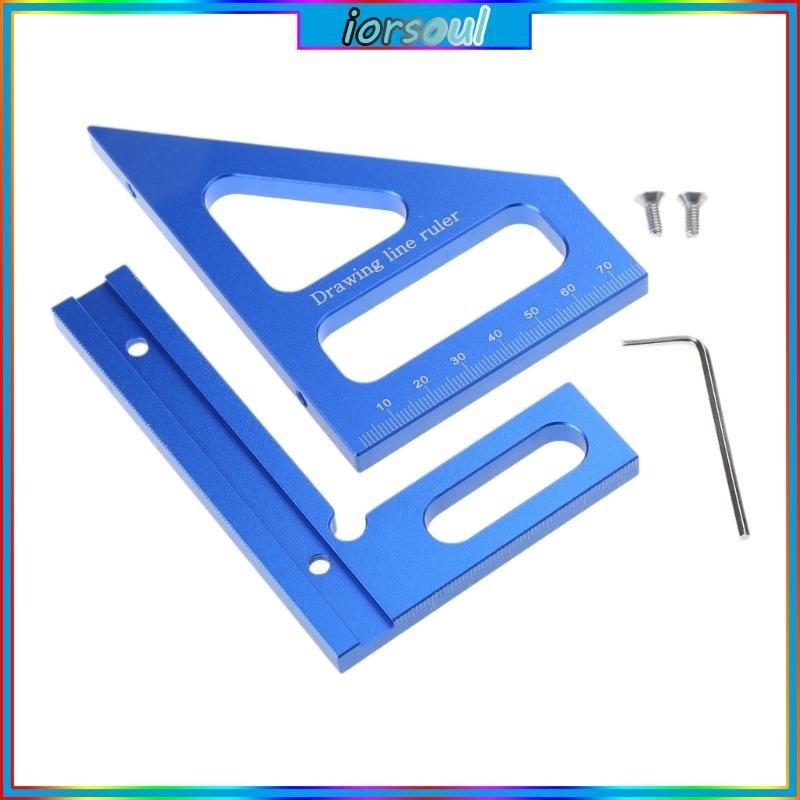 kiss Drawing Line Ruler Measuring Ruler 45 90 Degree Scribing Ruler ...