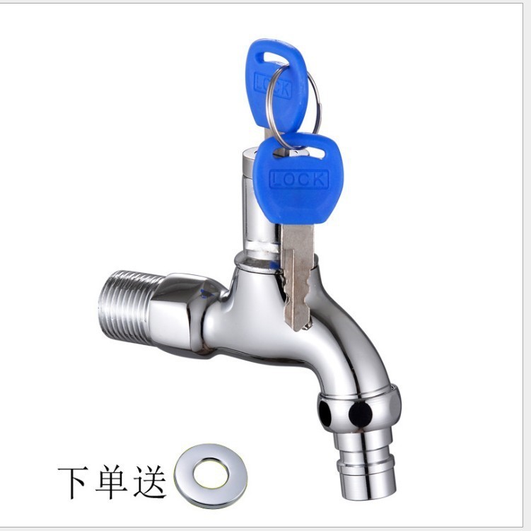 Locked Washing Machine Faucet 4 Points Single Cold Locked Washing ...