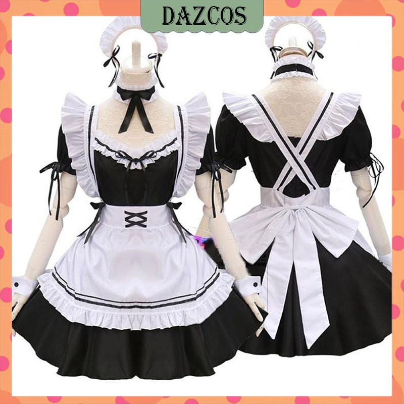 Full Set Maid Outfit Wear Cosplay Costume Anime Maid Dress Lolita Style ...