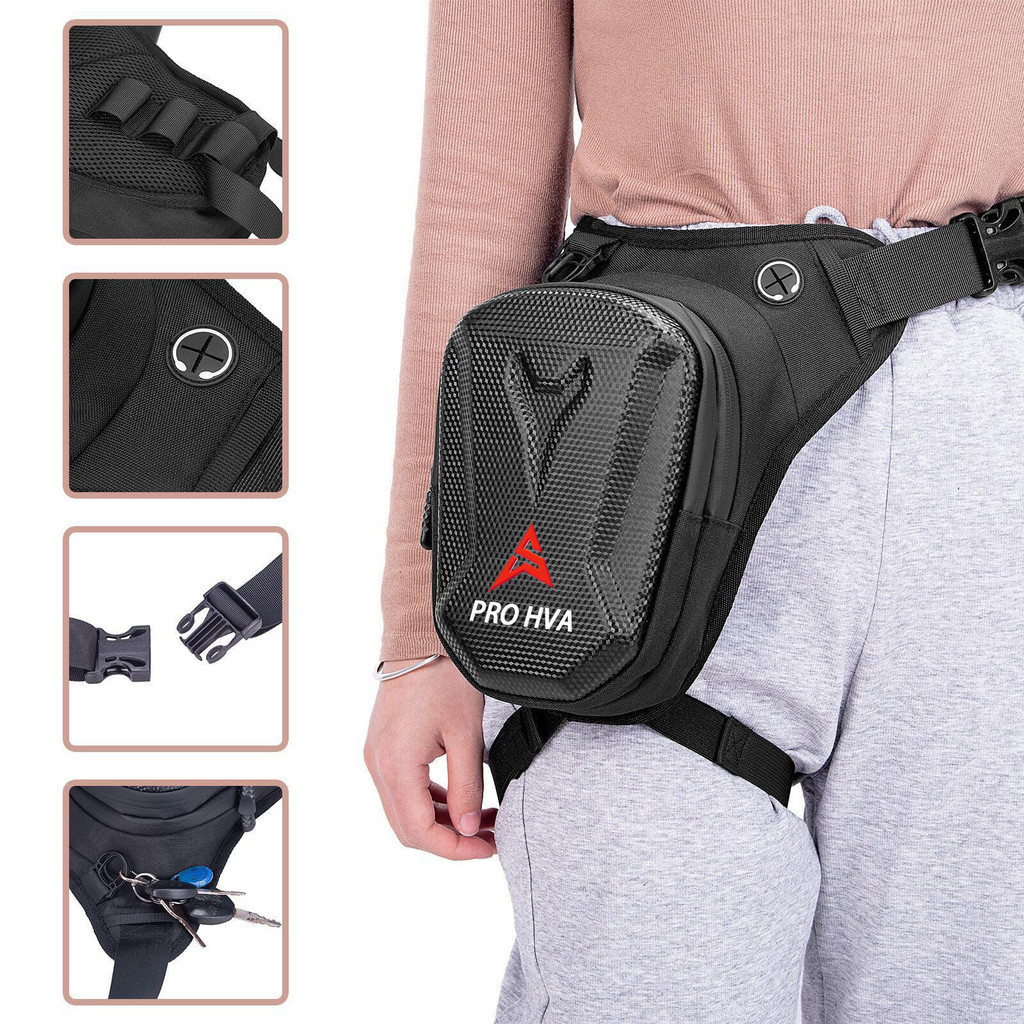HVA Motorcycle Leg Bag Waterproof Motorcycle Waist Leg Bag Hard Shell Shopee Philippines