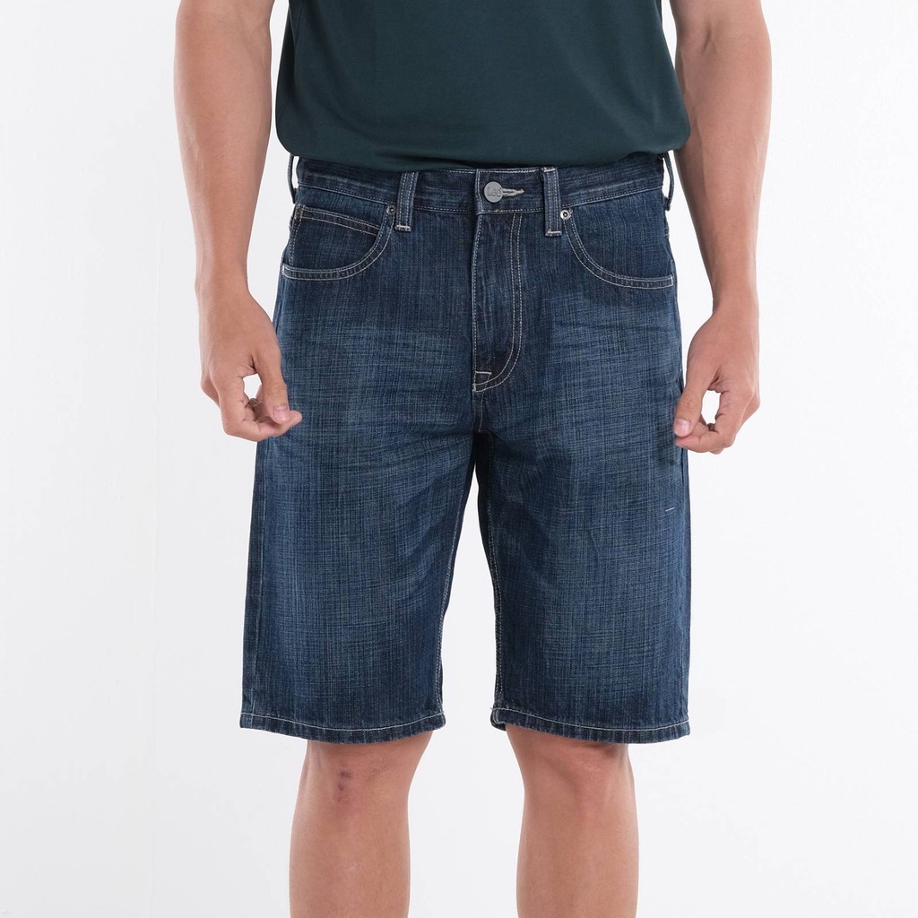 Lee Denim Shorts for Men Mid Waist Comfort Fit Shopee Philippines