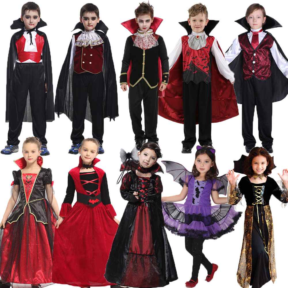 Kids Halloween Vampire Cosplay Costume main image 1