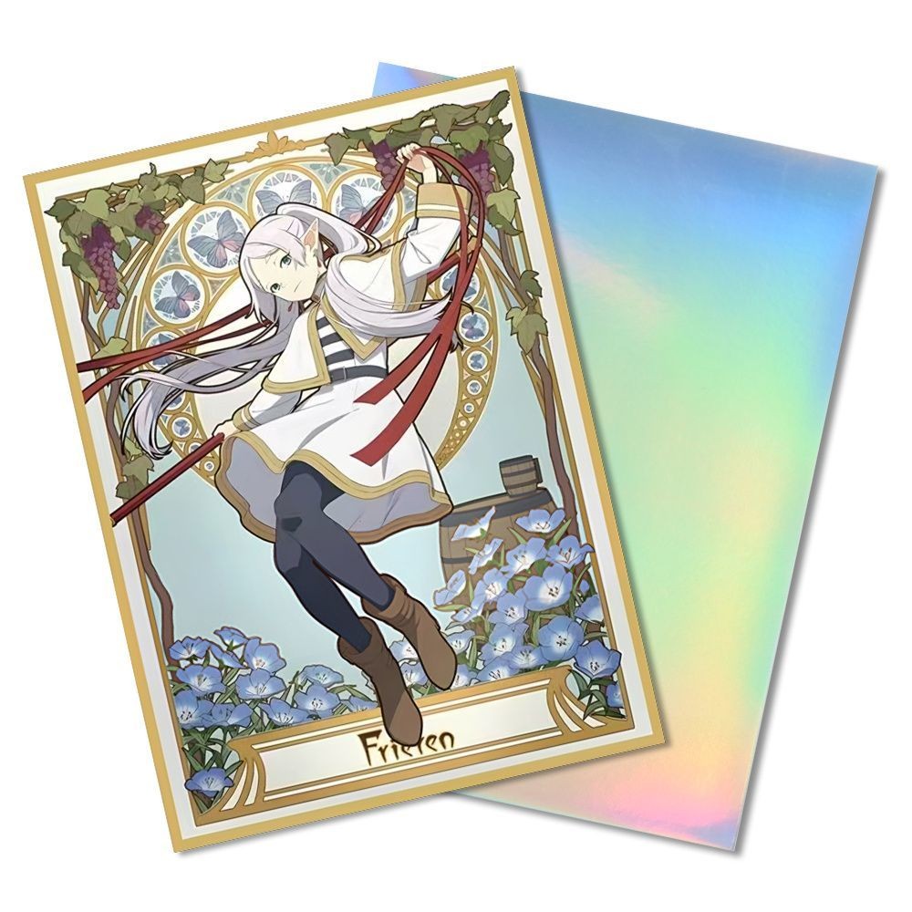 In Stock Frieren Card Sleeves 67×92mm Holographic Anime Style PTCG ...