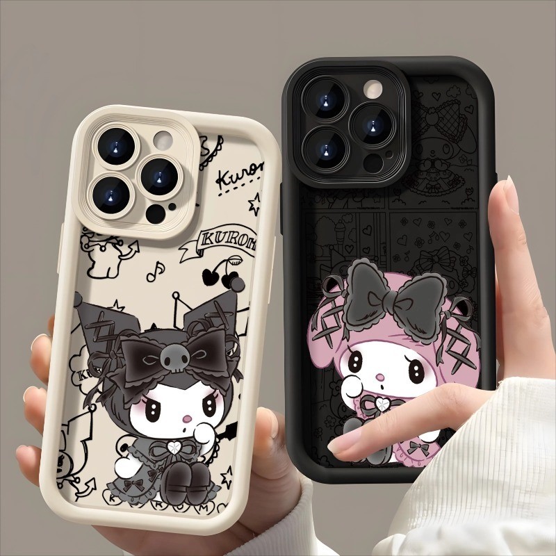 Miniso Capa Kuromi Cute Phone Case For iphone 16 17 15 Pro Max 17 Air 16e  16 Plus Shockproof Soft Silicone Back Cover | Shopee Philippines