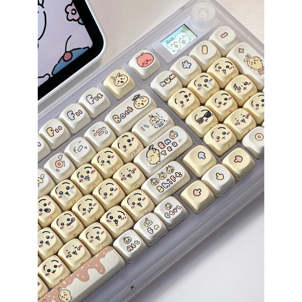 Chiikawa Keycap Hachiware Usagi MOA Profile PBT Five-side Dye ...