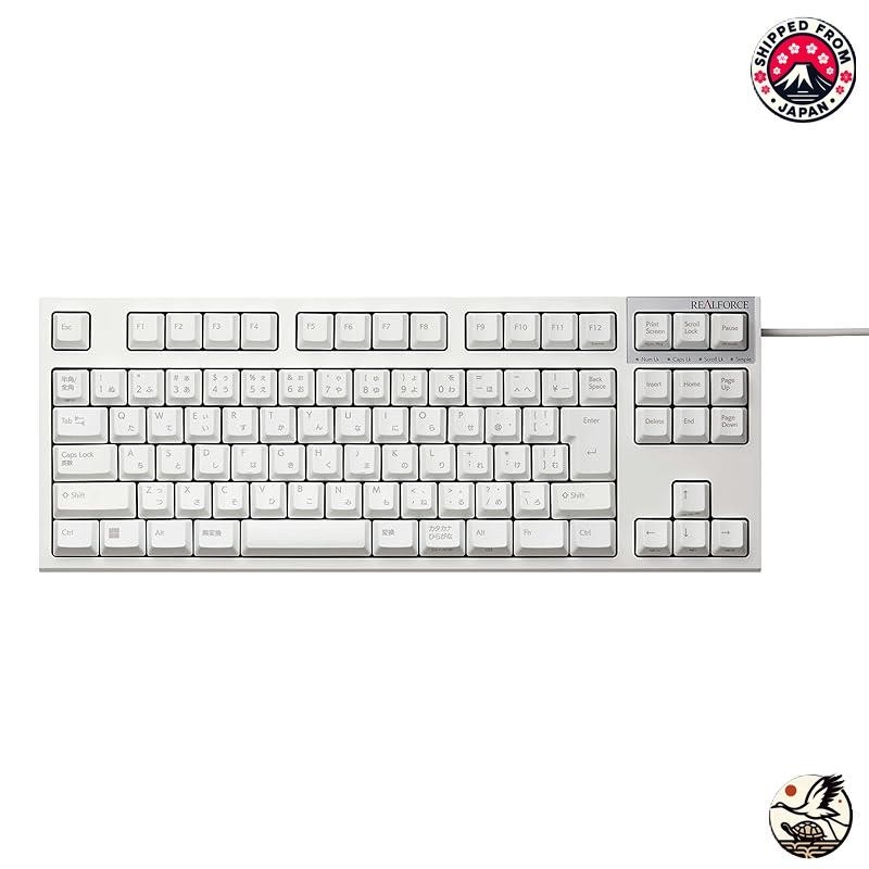 REALFORCE R3S Keyboard Wired Tenkeyless 45g Japanese Layout White ...