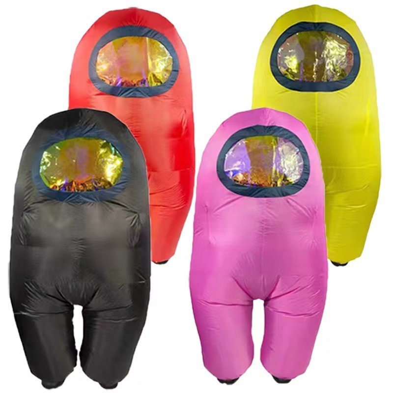 Halloween Adult Child Kids Inflatable Werewolf Killing Costume Cosplay ...