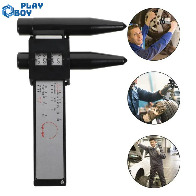 Playboy PCD Ruler, Stud Bolt Pattern Measuring Tool, PCD Gauge, Tire ...