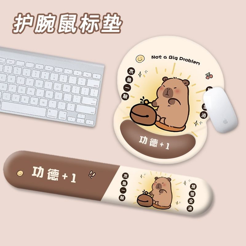 2024 New Style Kapibara Wristband Cute Mouse Pad Small Capybara ...