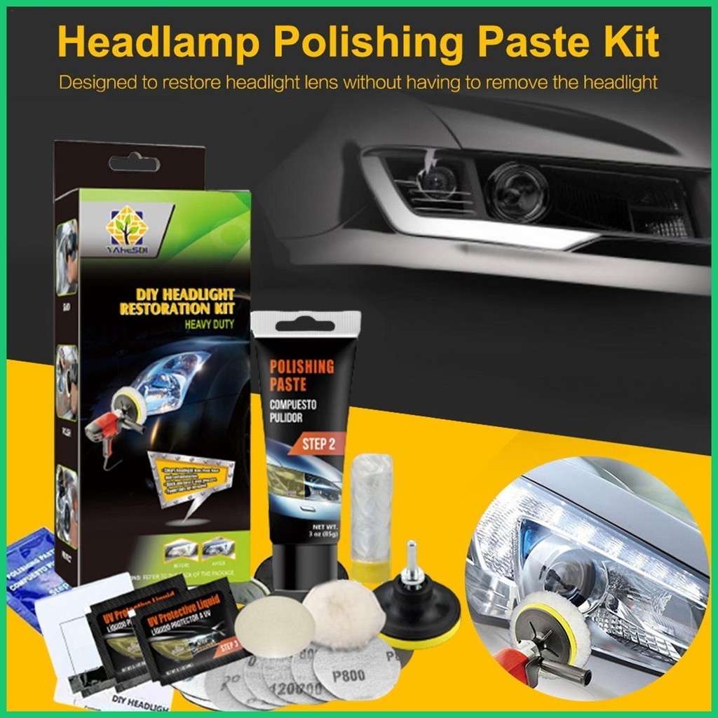 Headlight Restoration Kit Heavy Duty Headlight Restoration Kit Car ...