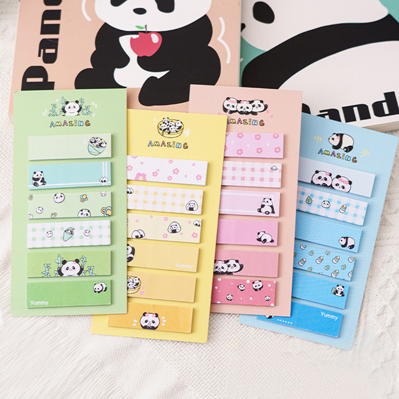 120 Sheets Ins Style Panda Sticky Notes for Cute and Fun Memo Writing ...