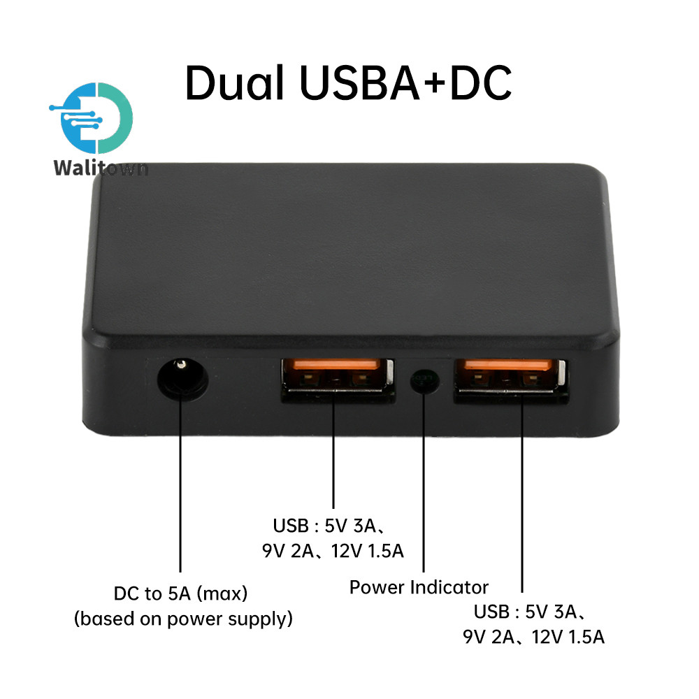 DC5V 3A Solar Panel Regulator Dual USB Fast Charging Solar Controller ...