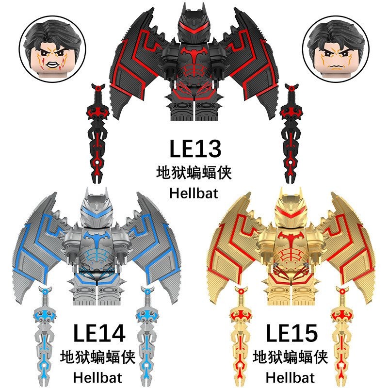 New Building Blocks DC New Hell Batman Armor LE-14Splicing Building ...