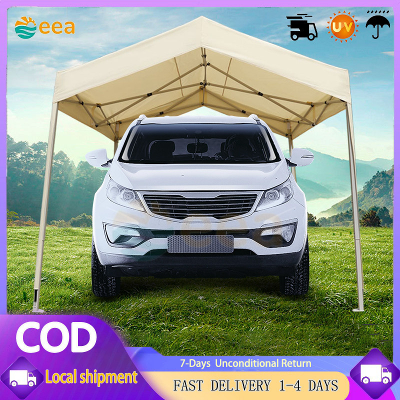 2.7Mx3M 2.7x4.5M Car Tent Outdoor Heavy Duty Retractable Tent Outdoor Big Tent with Steel Stand