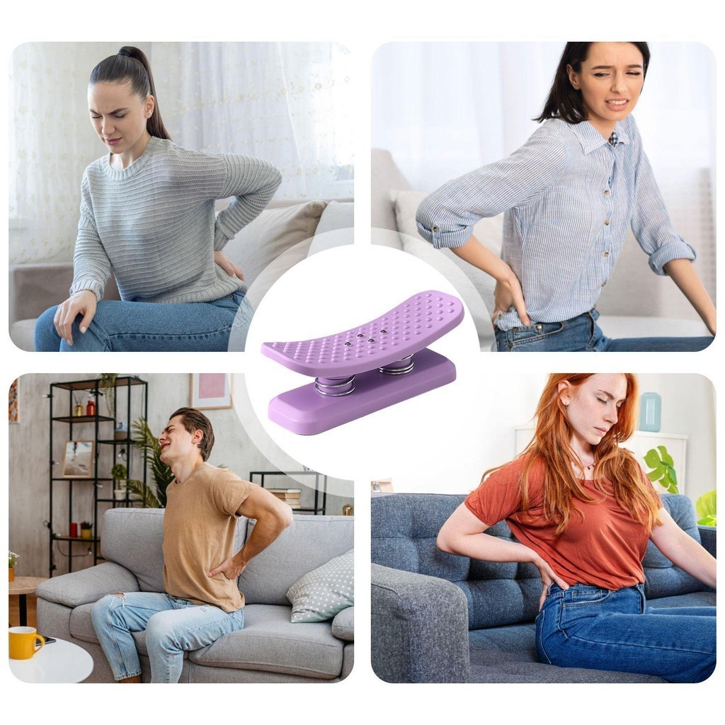 Lower Back Stretcher Lumbar Back Cracker Board Ergonomic Adjustable ...